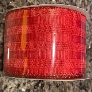 Darice Red Christmas Wired Ribbon